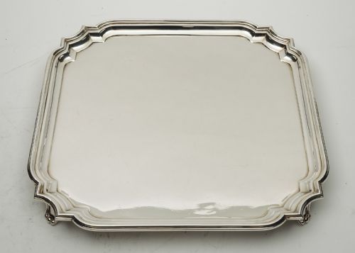 Lovely Art Deco Silver Plated Salver - Circa 1930