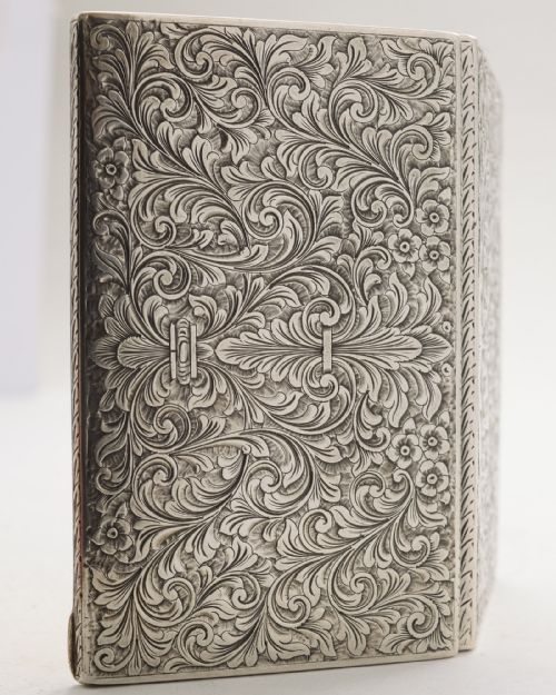 SUPERB ITALIAN 800 SILVER CIGARETTE CASE CIRCA 1930 - ADDITIONAL PHOTO 6
