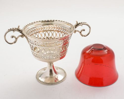 fig 1. Pretty Edwardian Silver Plated Sugar Bowl - circa 1905