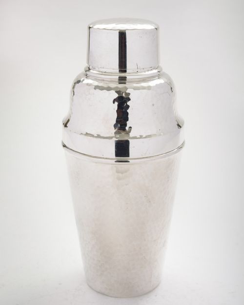 Lovely Art Deco Silver Plated Harrods Cocktail Shaker - Circa 1930