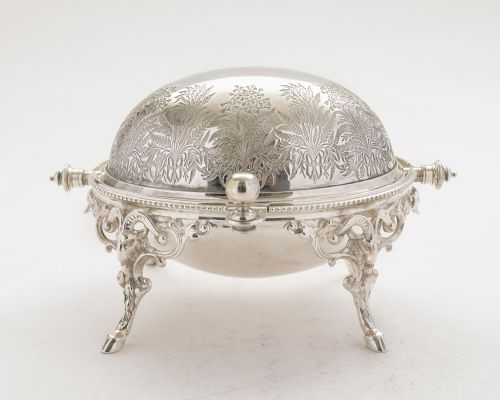 Gorgeous Victorian Roll Over Butter Dish - Circa 1890