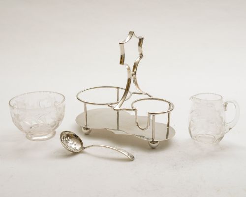 fig 1. Pretty Edwardian Cream & Sugar - circa 1905