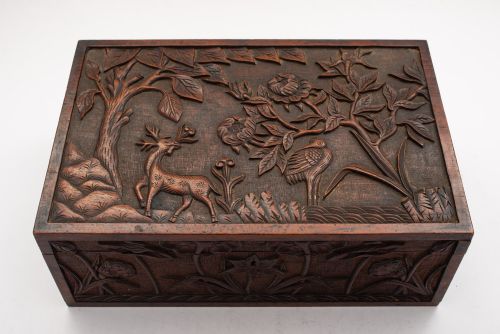Super Large Arts & Crafts Oak Box - Circa 1900