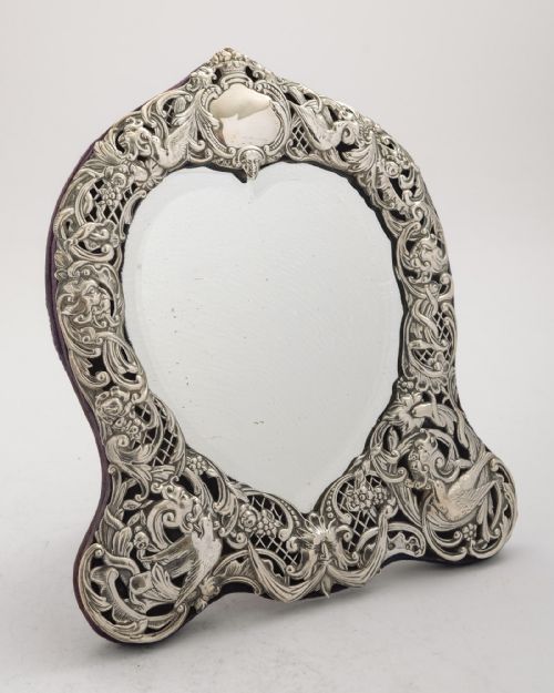 Stunning Victorian Silver Mirror - London 1897