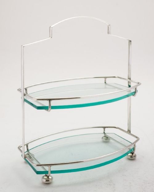 Elegant Art Deco Two Tier Cake Stand - Circa 1930