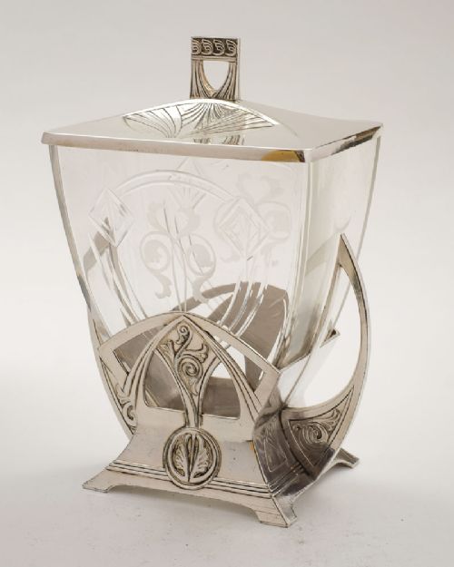 fig 1. Gorgeous WMF Biscuit Box - circa 1900
