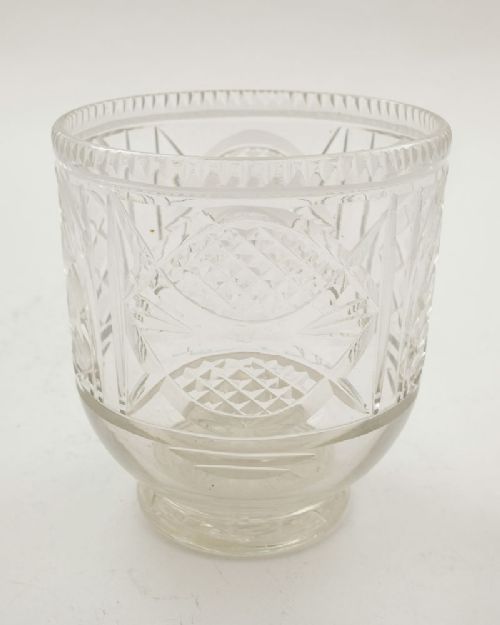 Lovely Victorian Cut Glass Tea Mixing Bowl - Circa 1860