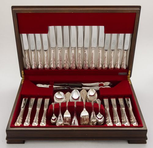 fig 1. Fabulous Art Deco 87 Piece Canteen of Cutlery - circa 1930