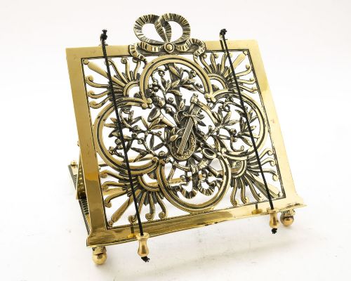 Beautiful Edwardian Brass Folding  Book Stand - Circa 1905