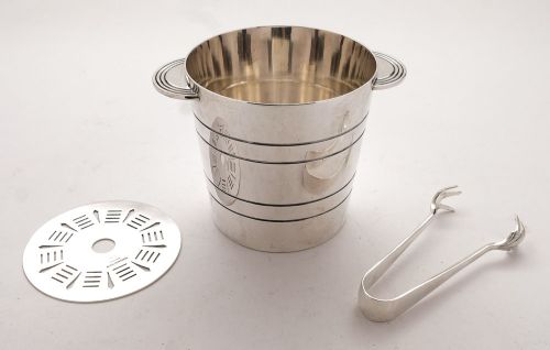 Lovely Art Deco Silver Plated Ice Bucket - Circa 1930