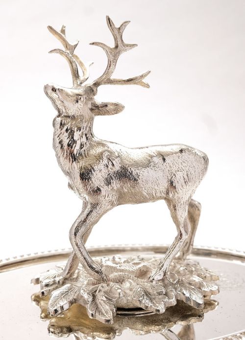 fig 1. Stunning Victorian Silver Plated Serving Dish - 1862