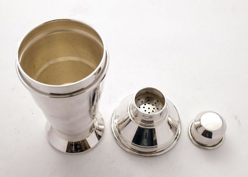 fig 1. Lovely Art Deco Silver Plated Cocktail Shaker - Circa 1930