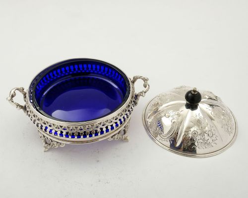 fig 1. Gorgeous Edwardian Silver Plated Butter Dish - circa 1905