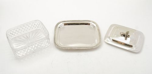 fig 1. Fabulous Victorian Silver Plated Butter DIsh - circa 1890