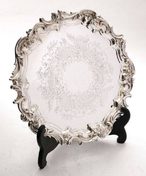 Gorgeous Edwardian Silver Plated Salver/tray - Circa 1905