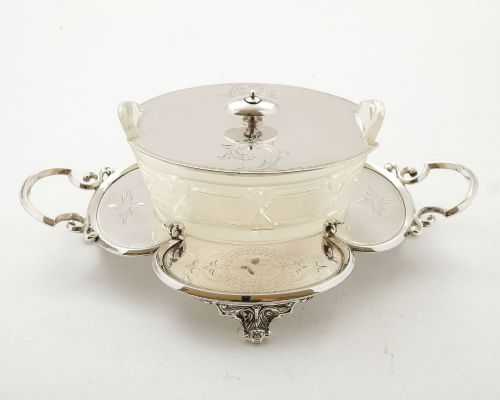 Stunning Victorian Butter Dish - Circa 1880