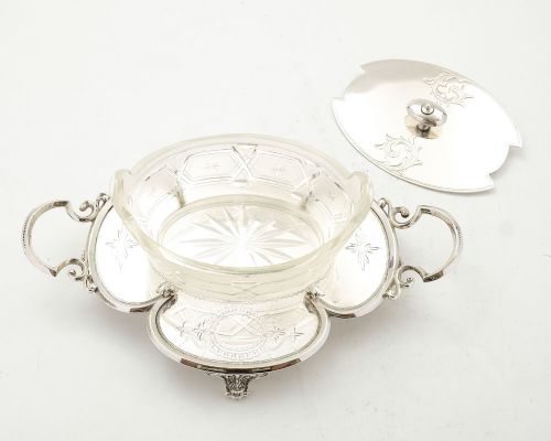 fig 1. Stunning Victorian Butter Dish - circa 1880