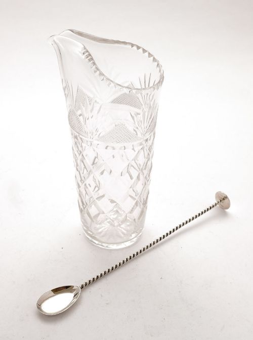 fig 1. Nice Retro Glass Cocktail Mixing Jug - circa 1950
