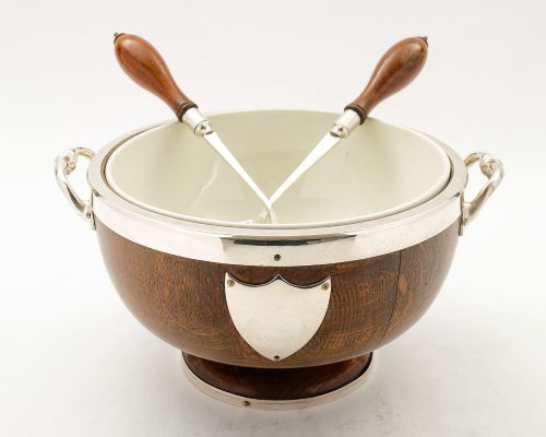 A Good English Victorian Salad Bowl - Circa 1890