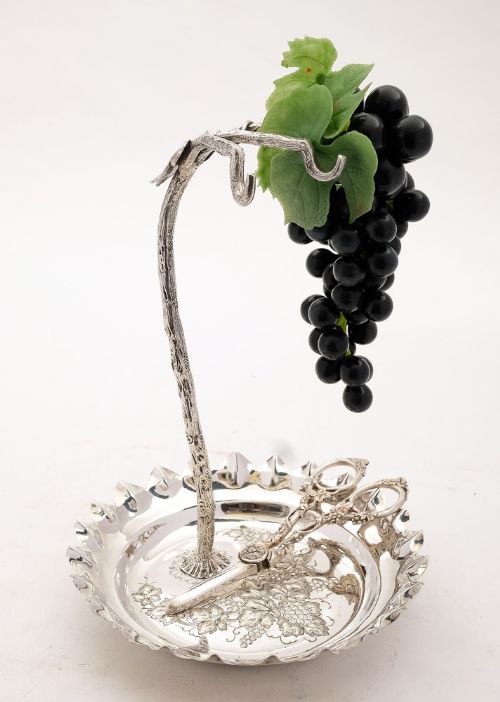 Stunning Victorian Silver Plated Grape Dish - Circa 1890