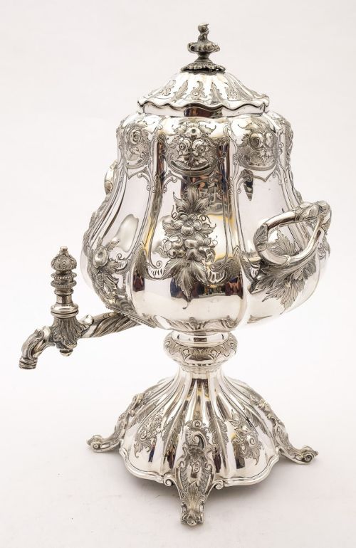 fig 1. Fabulous Victorian Silver Plated Tea Urn - circa 1870