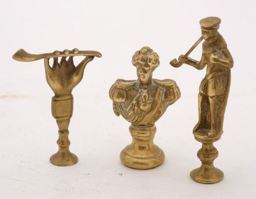 Unusual Collection of  Twelve Brass Pipe Tampers - Circa 1920