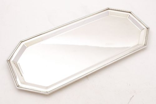 Nice Art Decco Silver Plated Sandwich Tray - Circa  1930
