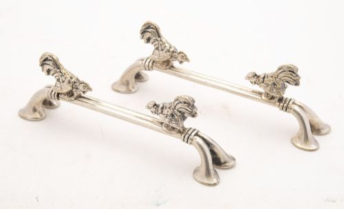 Unusual Pair Victorian Knife Rests - Circa 1890