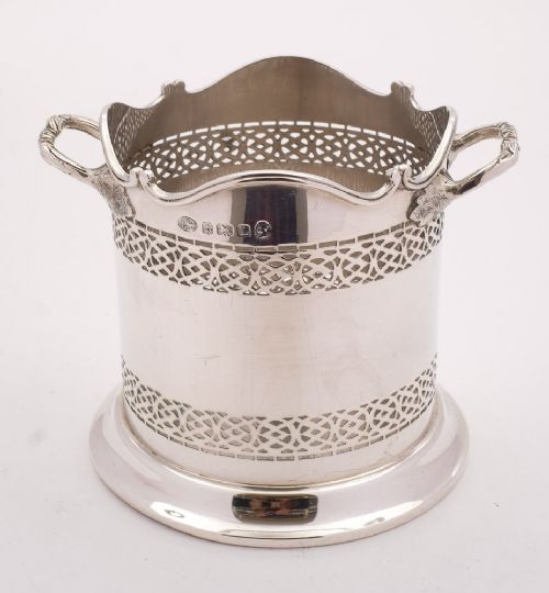 Fabulous Silver Bottle Holder, Birmingham 1935