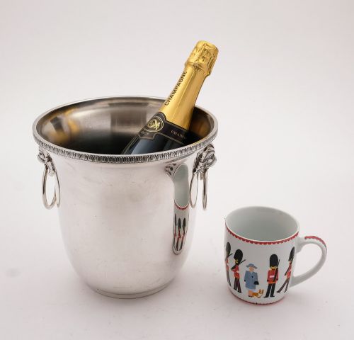 fig 1. Lovely Canadian Silver Plated Champagne Bucket, Circa 1930