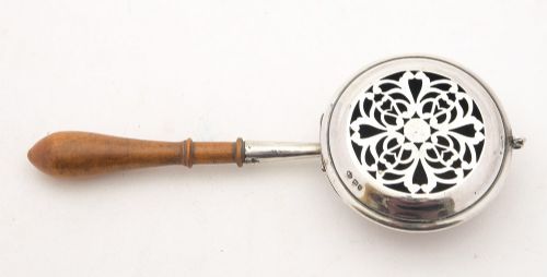 Unusual Edwardian Silver Incense Holder, London 1909