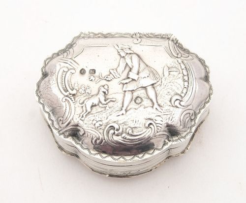 Lovely French Silver Pill Box, Circa 1910