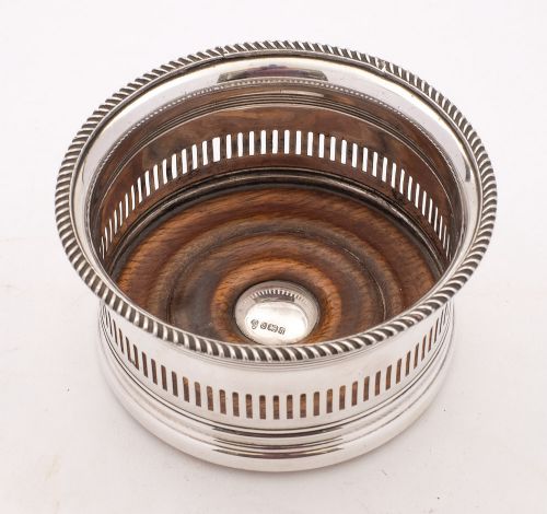 Nice Edwardian Silver Plated Coaster, 1901