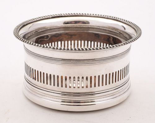 fig 1. Nice Edwardian Silver Plated Coaster, 1901
