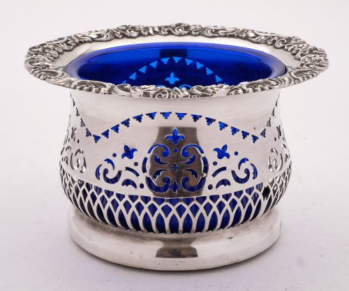Gorgeous Edwardian Silver Plated Coaster, Circa 1905