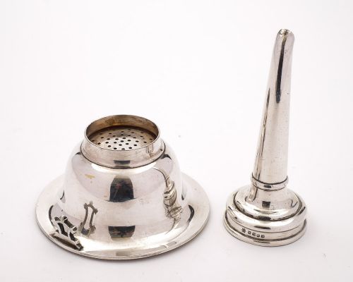 fig 1. Nice English Victorian silver plated wine funnel - circa 1880