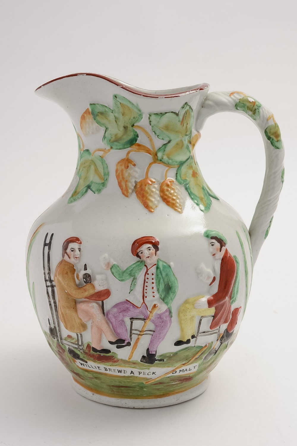 A Victorian Staffordshire Beer Jug