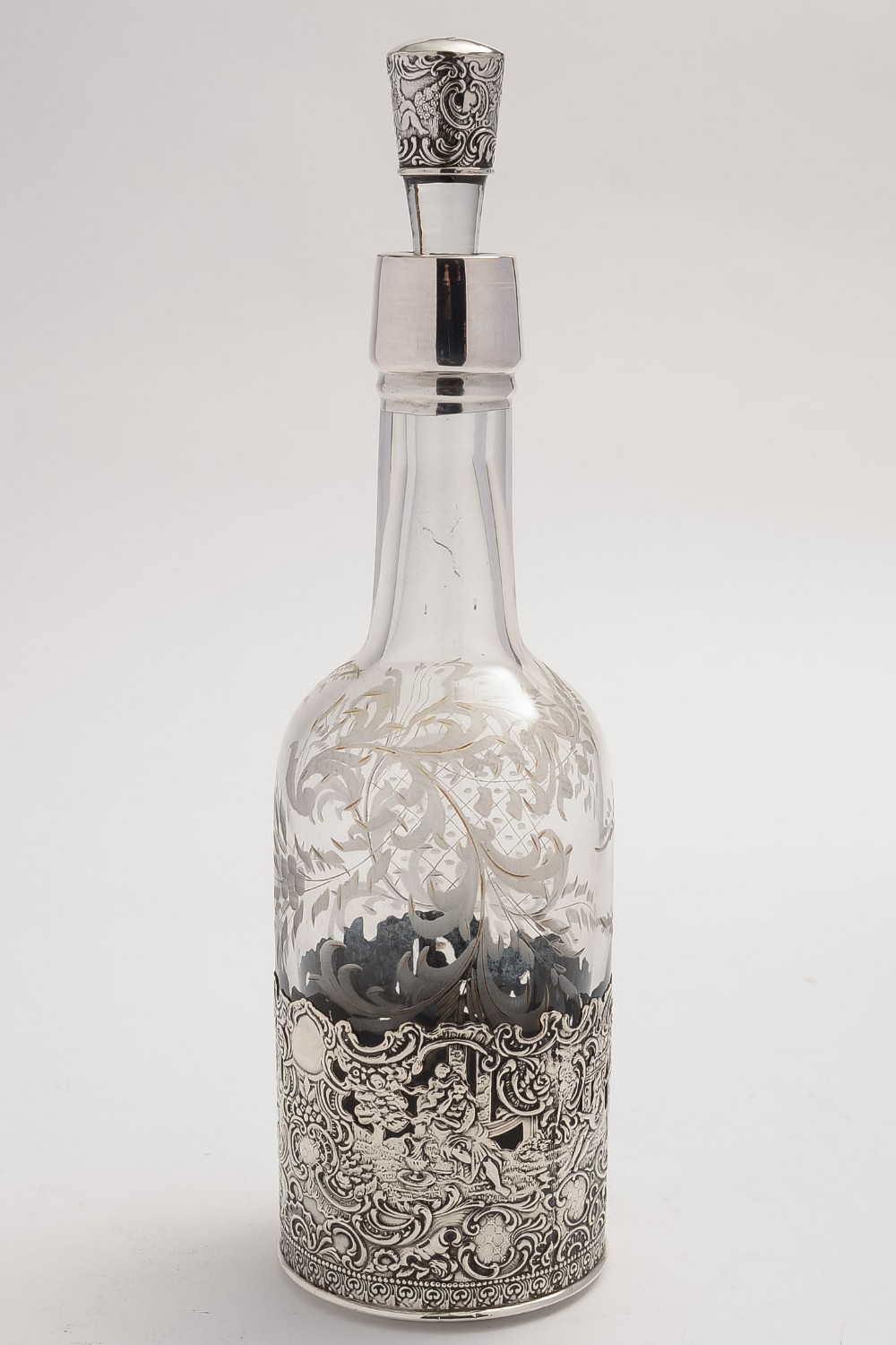 Rare & Stunning American Sterling Silver Bourbon Decanter