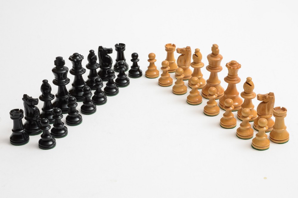 Lovely Boxed Set of Jaques Chess Pieces