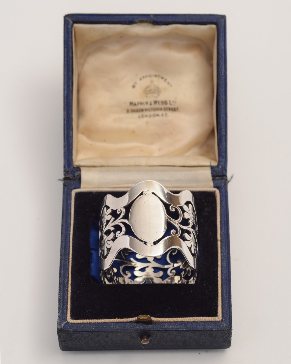Boxed Edwardian Sterling Silver Napkin Ring