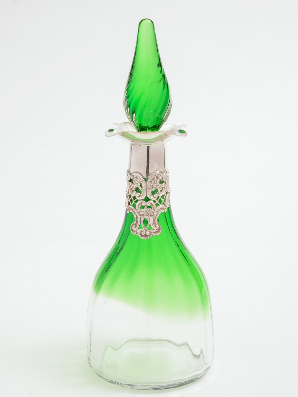 Victorian Silver-topped Liqueur Decanter