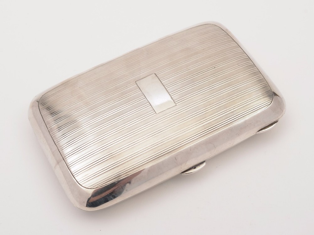 Edwardian Silver Cigar Case, Birmingham 1902