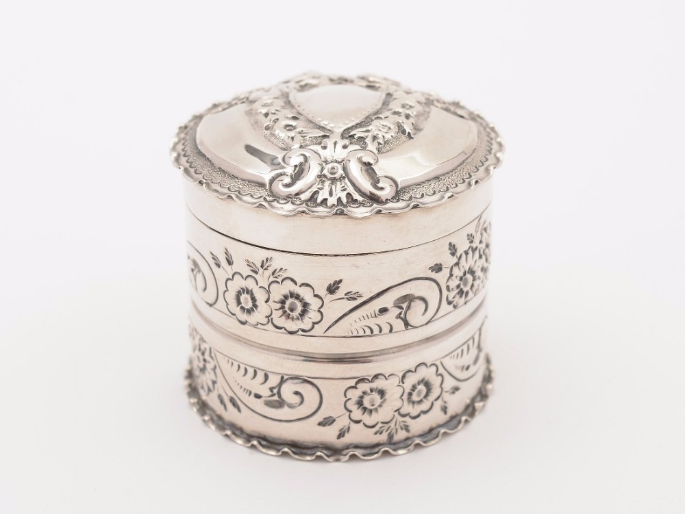 Victorian Silver Vanity Box, Birmingham 1894