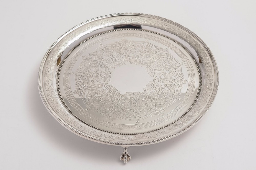 Victorian Silver Plated Salver, 1865