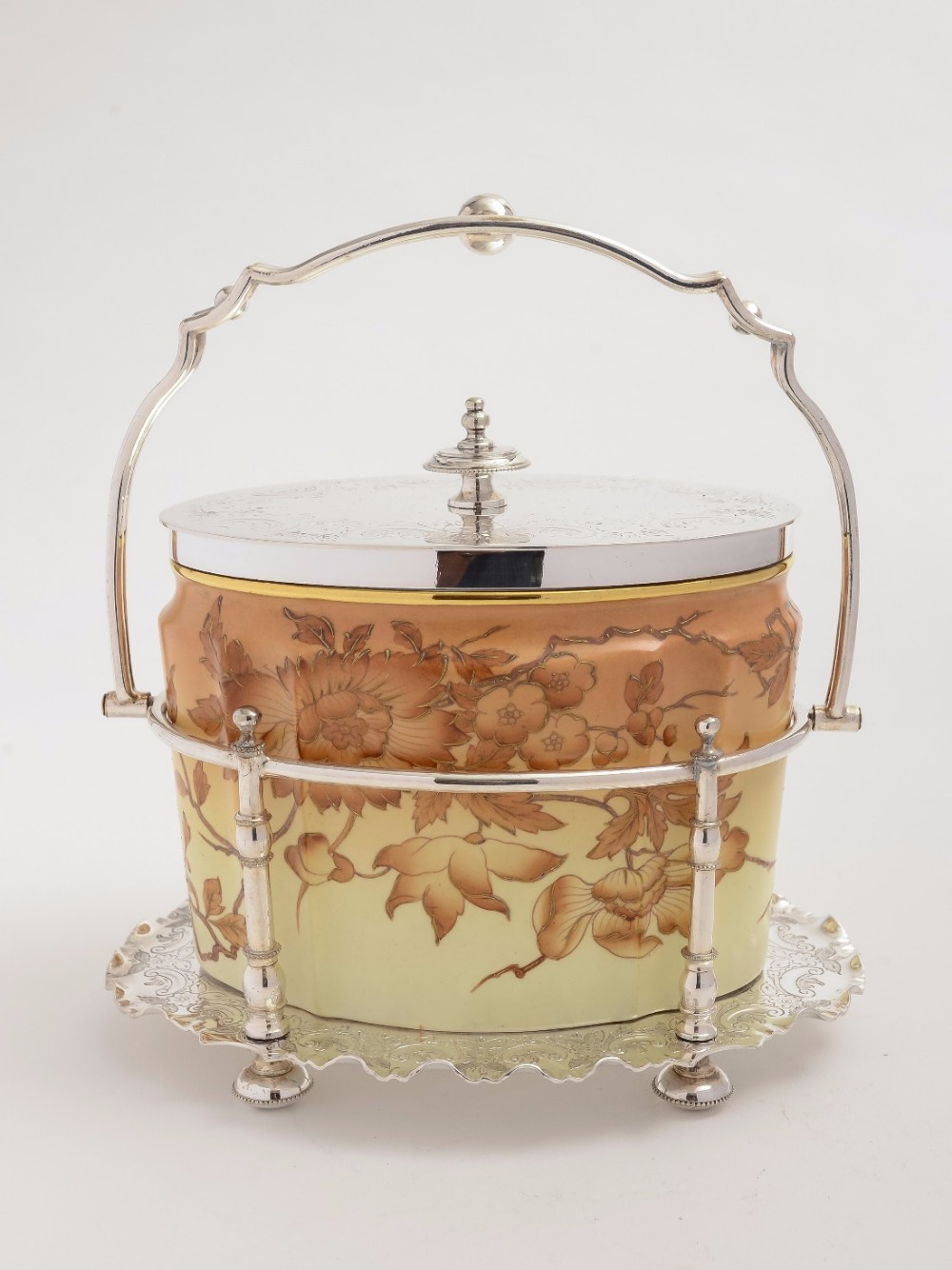 Victorian Oval Biscuit Box, Circa 1880