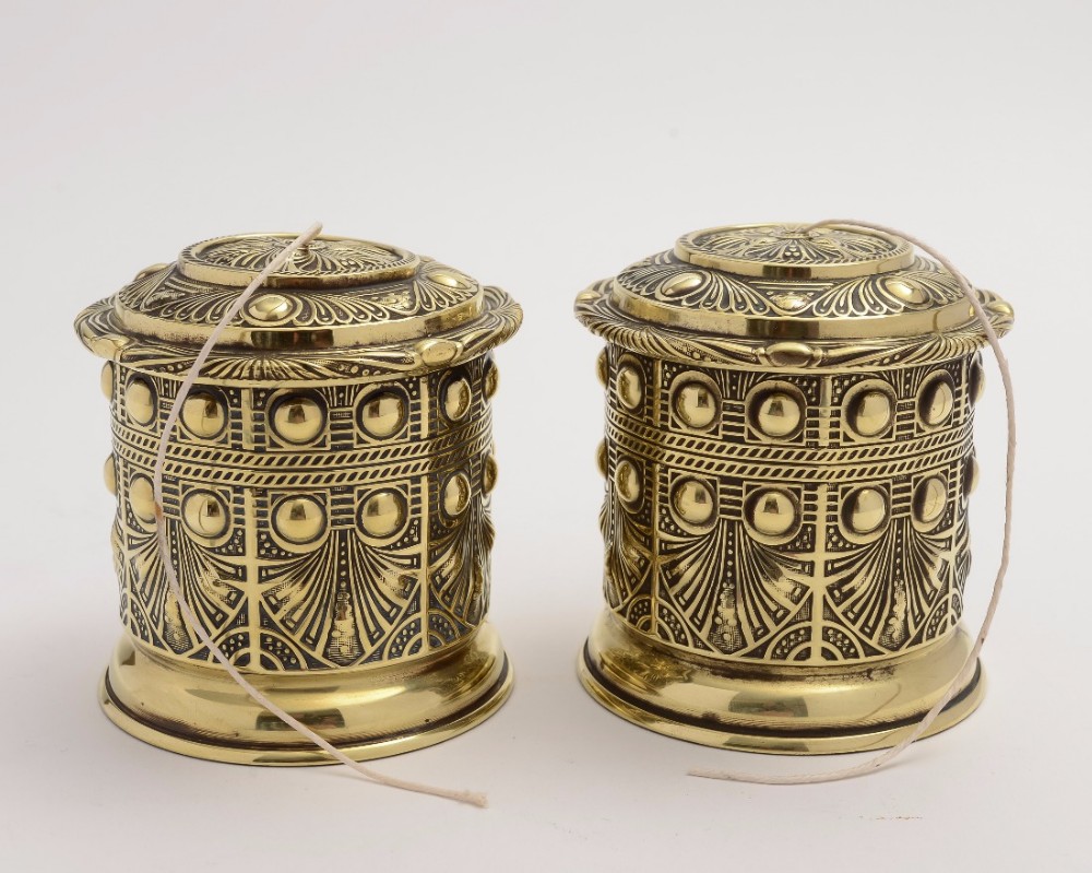 Pair Edwardian String Boxes, Circa 1900