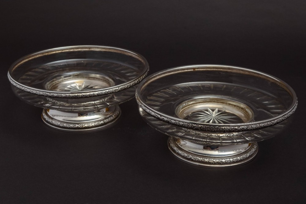 A Pair of French Silver Comports, Circa 1910 