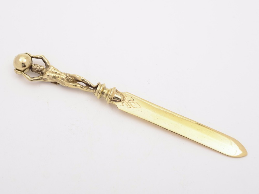 Victorian Brass Paper Knife, Circa 1880