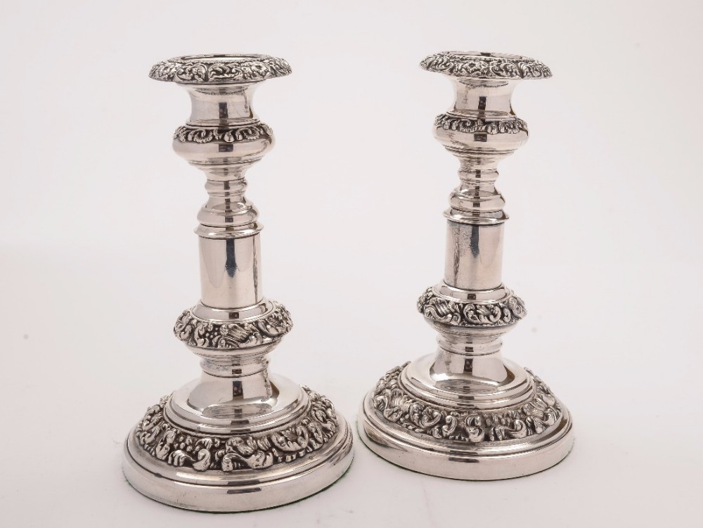 Pair of Victorian Telescopic Candlesticks, Circa 1880