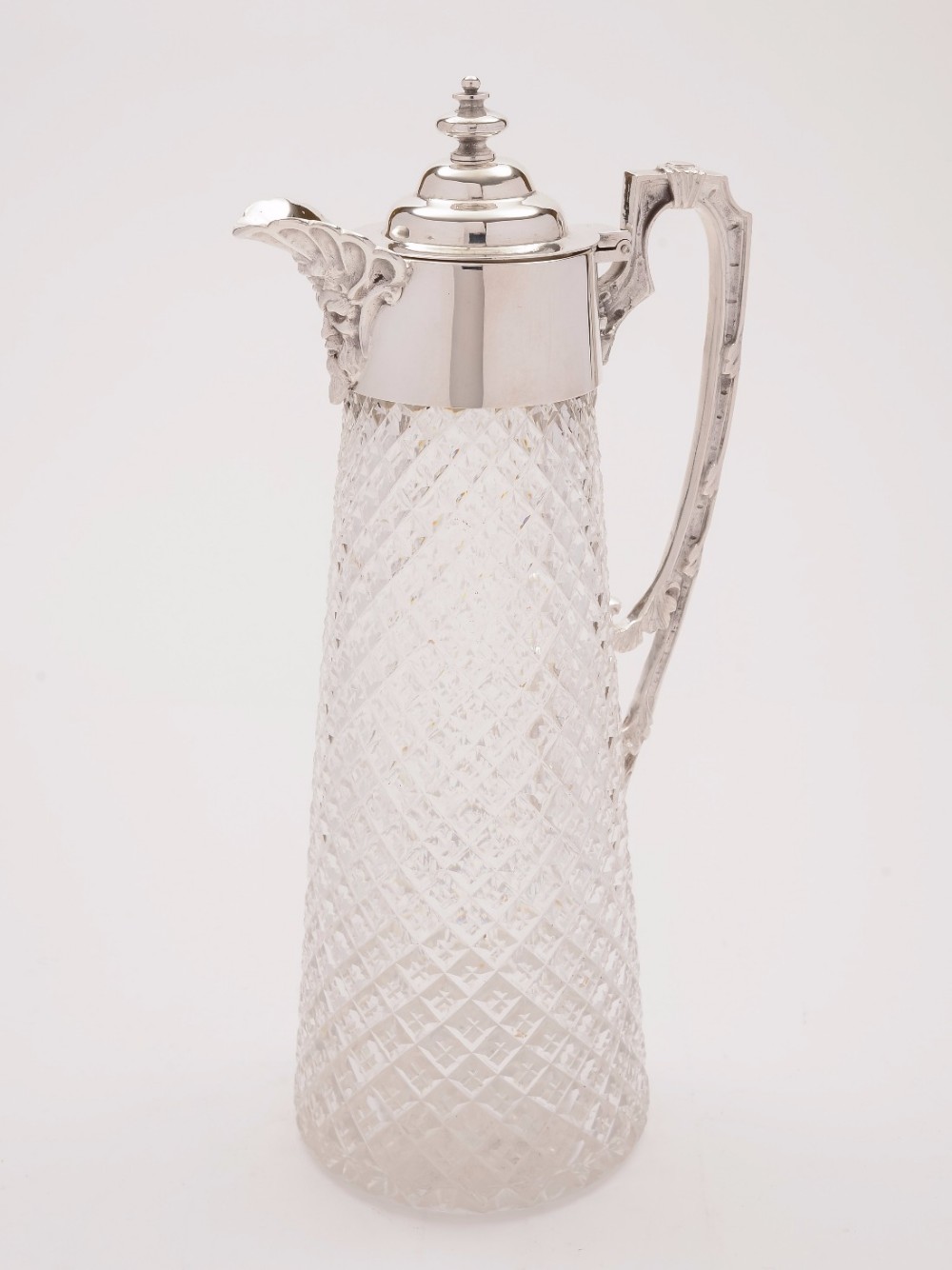 Victorian Cut Glass Claret Jug, Circa 1890